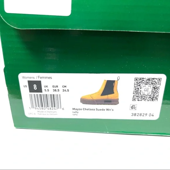Puma Mayze Chelsea Suede Boot Women’s Size 8 Platform Gum Sole Wheat. - Picture 9 of 10